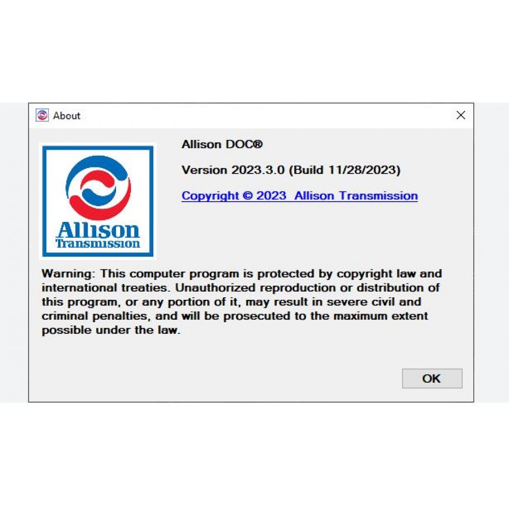 2024 Allison DOC 2023.3 Gen5 07.2024 Diagnostic Software