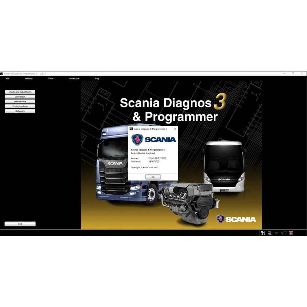 Scania SDP3 2.54.1 Diagnostics 2023 for Scania Truck and Bus